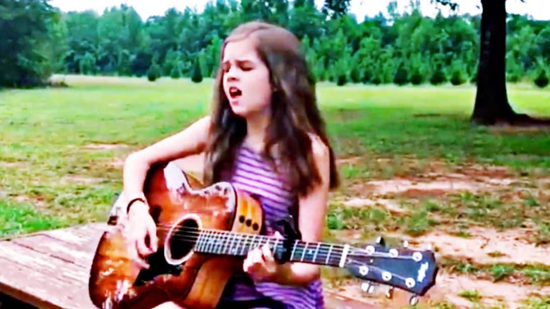 Little Girl’s Powerful Voice Rings True With Acoustic “Desperado