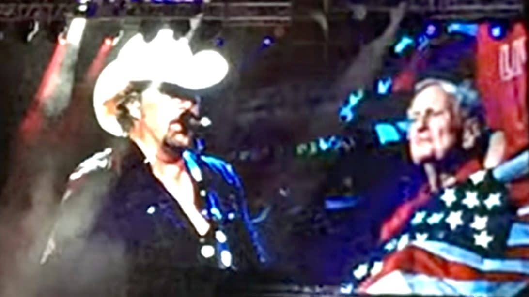 Toby Keith Visibly Emotional After Bringing 93 Year Old American Hero