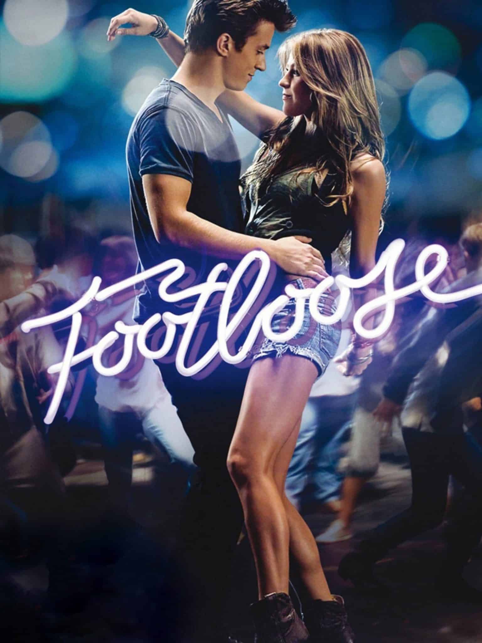 The movie poster for the 2011 version of footloose, Kellie Pickler performed a dance to the older version of the song from the older movie