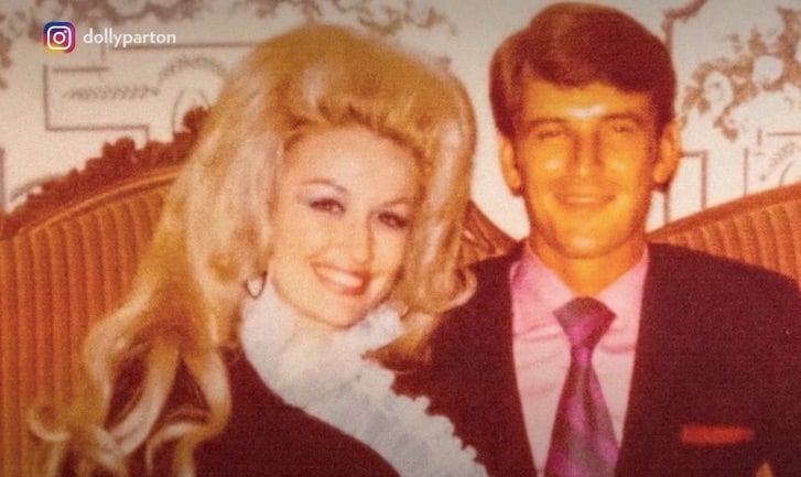 Dolly Parton in a rare photo with her husband Carl Dean