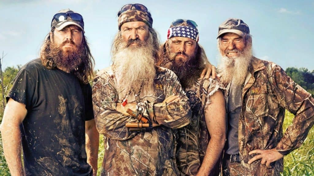 From left: Jase Robertson, Phil Robertson, WIllie Robertson, Si Robertson