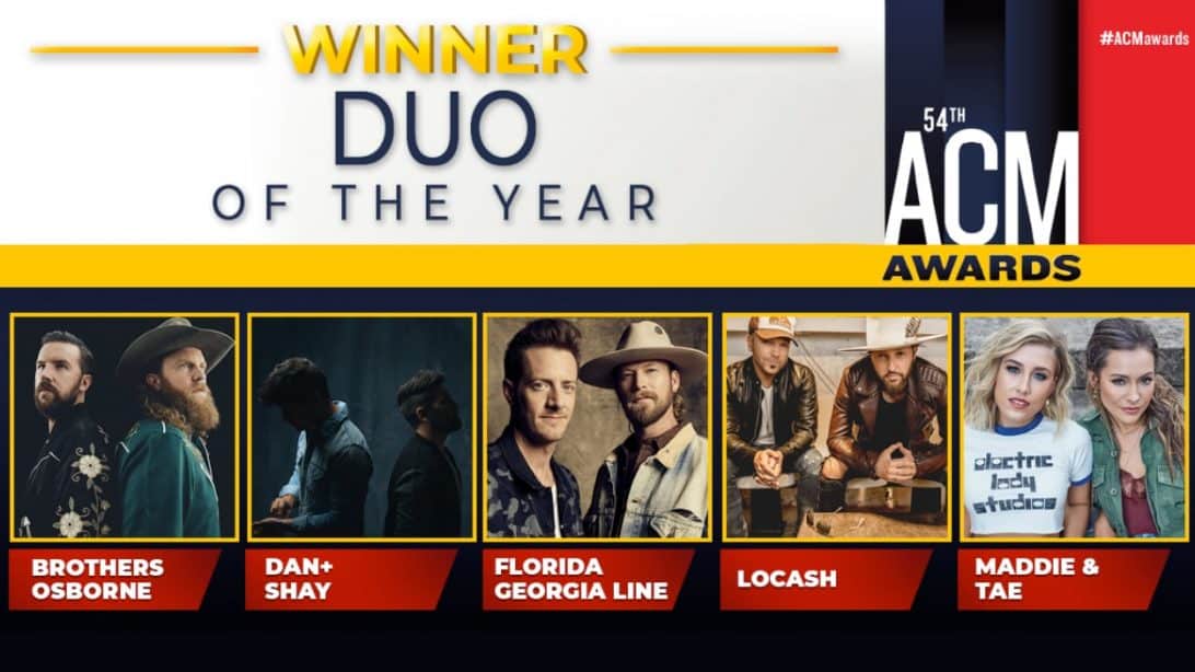 2019 ACM Award For Duo Of The Year Revealed