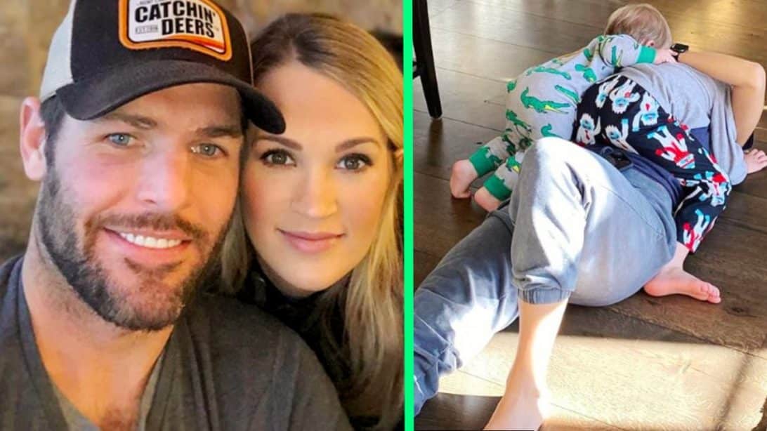 Mike Fisher Posts Photo Of Carrie Underwood With 2 Sons In