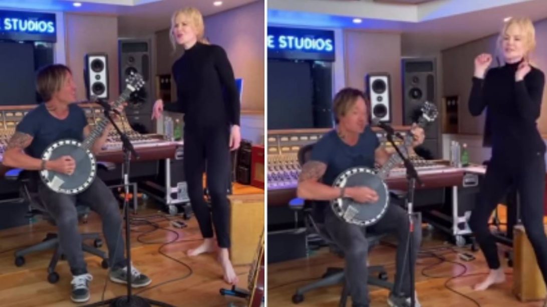 Nicole Kidman Dances While Keith Urban Performs "Never Comin' Down"