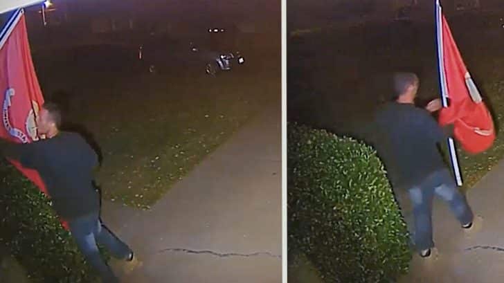 Thief Steals U.S. Marine Corps Flag From Veteran's House