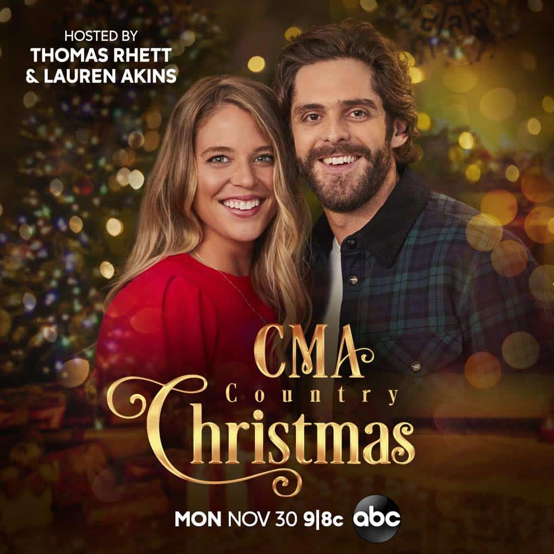 Thomas Rhett and Lauren Akins hosted CMA Country Christmas in 2020