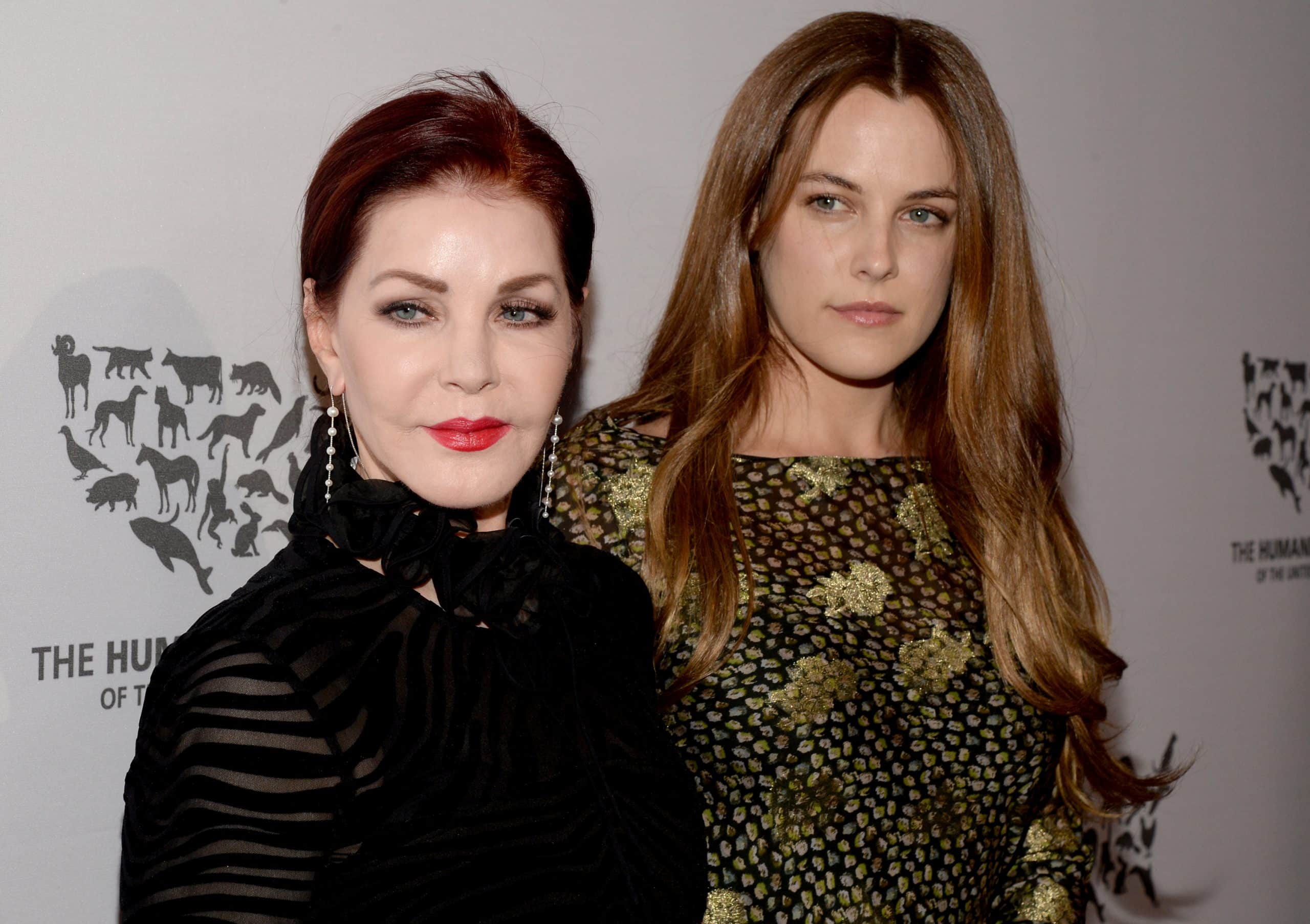 Lisa Marie Presley's mother and daughter, Priscilla Presley and Riley Keough