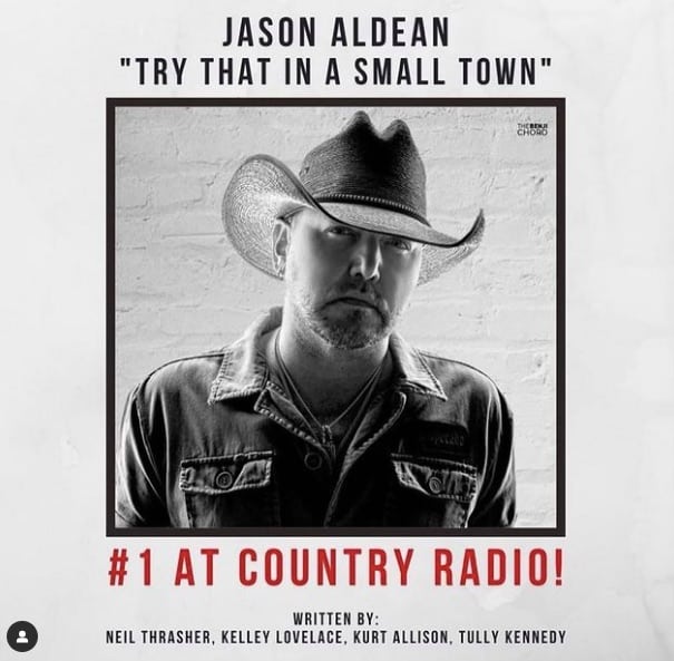 Jason Aldean takes "Try That In A Small Town" to #1