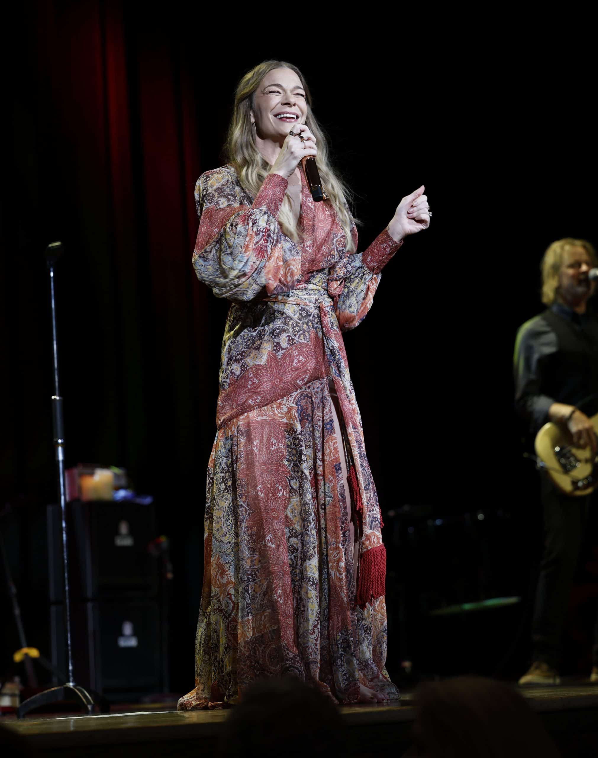 NASHVILLE, TENNESSEE - APRIL 08: LeAnn Rimes performs at the Ryman Auditorium on April 08, 2023 in Nashville, Tennessee. (Photo by Jason Kempin/Getty Images)