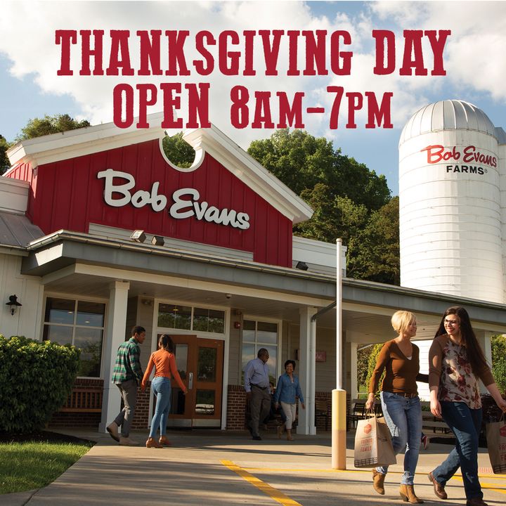 Bob Evans Thanksgiving Hours