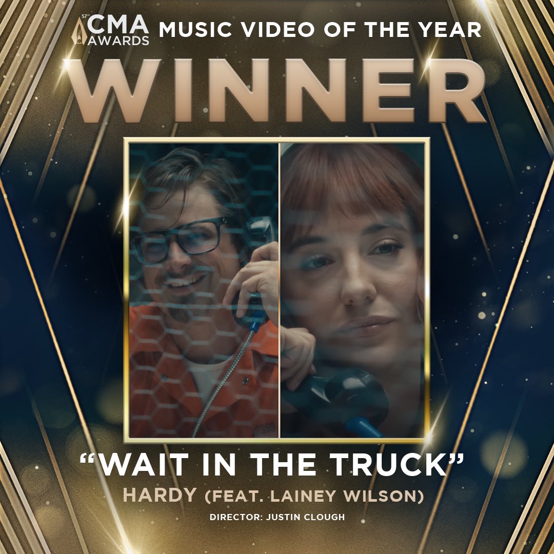 HARDY and Lainey Wilson win the CMA Award for Music Video of the Year