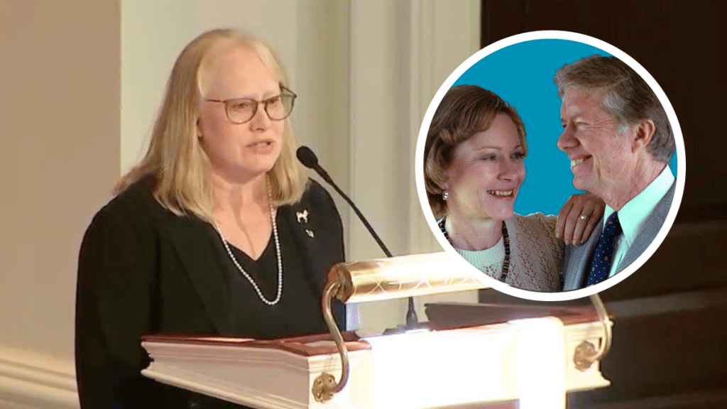 Amy Carter Reads Letter Her Dad, President Carter, Wrote To Her Mom 75