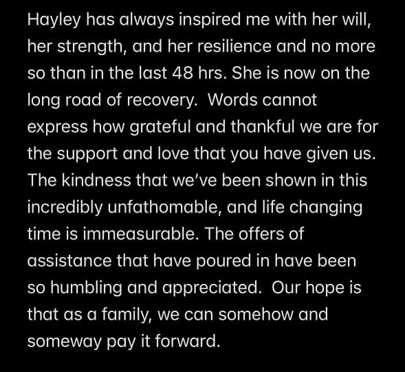 Derek Hough shares update on his wife Hayley Erbert after her surgery