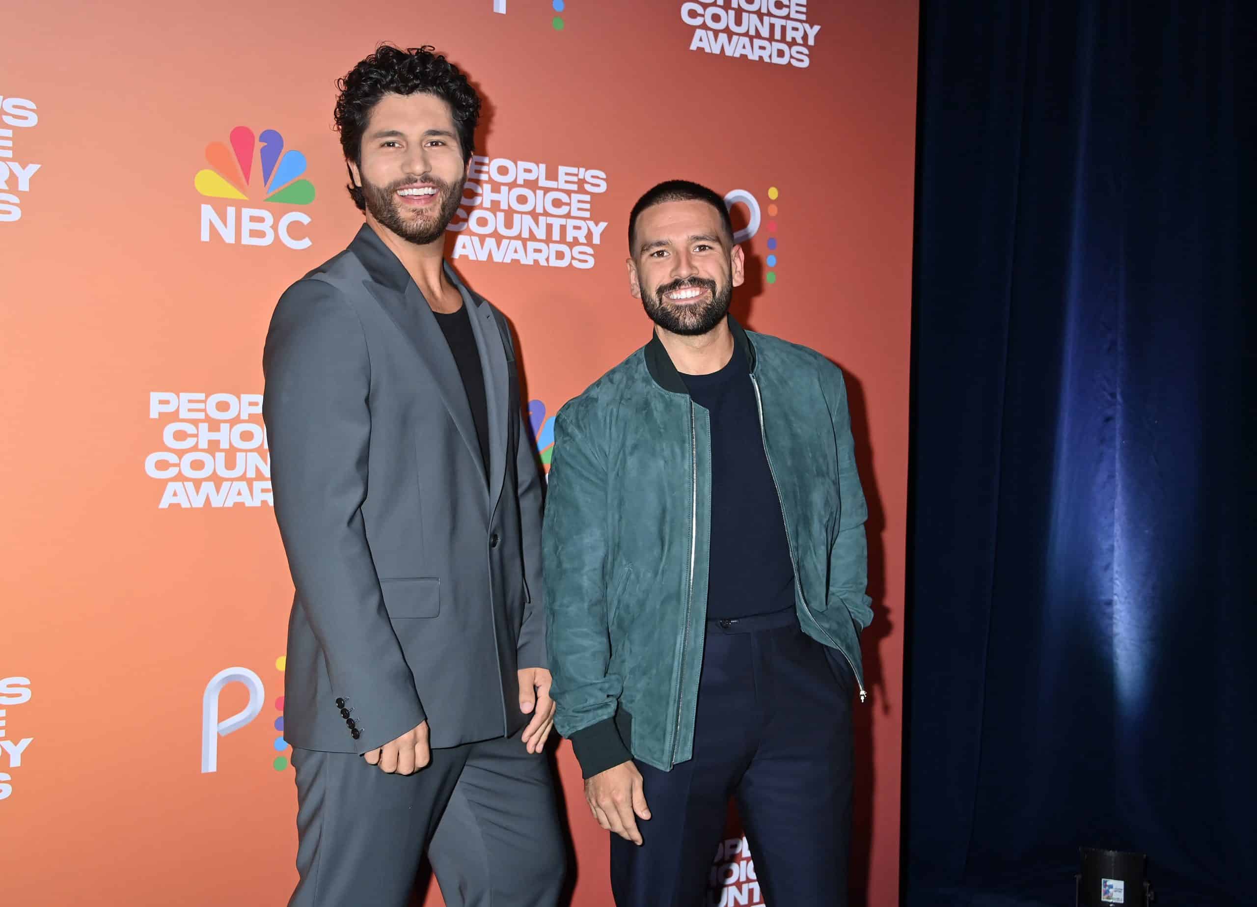 Dan + Shay at the 2023 People's Choice Country Awards held at The Grand Ole Opry House on September 28, 2023 in Nashville, Tennessee. (Photo by Tammie Arroyo/Variety via Getty Images)