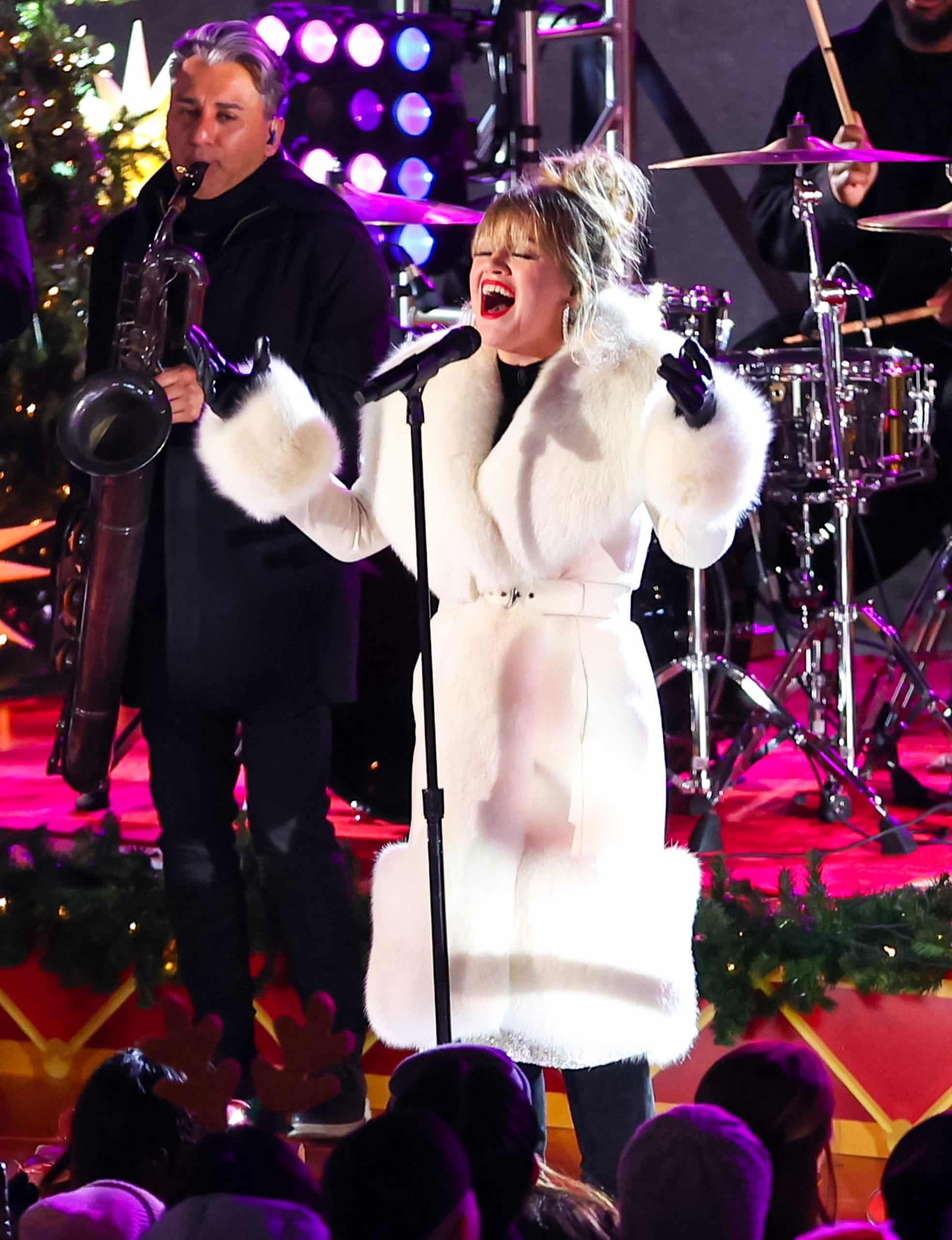 Kelly Clarkson performs on the "Christmas In Rockefeller Center" TV special in 2023