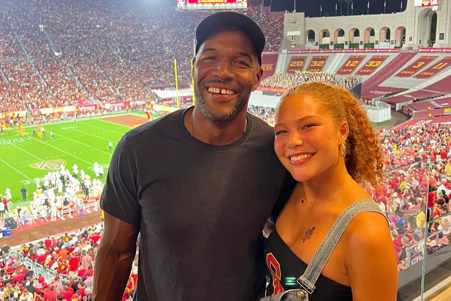 Michael Strahan and daughter Isabella. Photo: MICHAEL STRAHAN/INSTAGRAM.