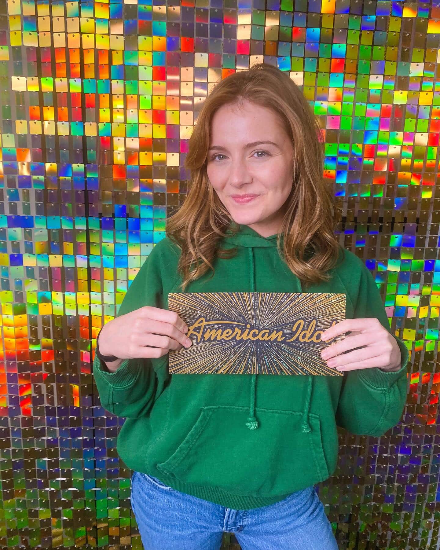 American Idol contestant Emmy Russell comes from a famous family, her grandmother was country music elgend Loretta Lynn. Here, Emmy is pictured with her Golden Ticket to Hollywood after her audition