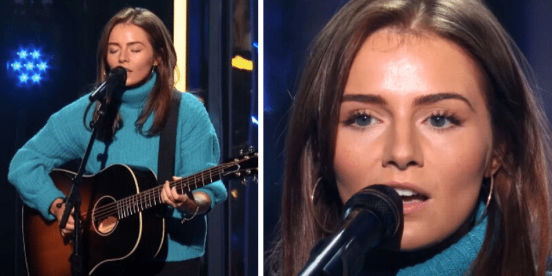 Emmy Russell performs during Idol's Hollywood week