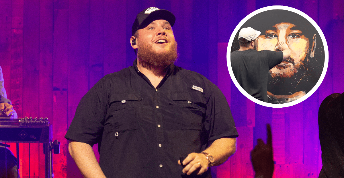 Speed Painter Creates Incredible Portrait Of Luke Combs In Just 14 Minutes