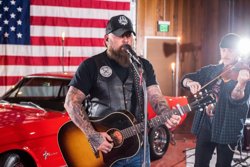 Creed Fisher performing at the Rebel Ranch