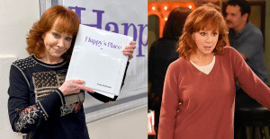 Reba McEntire on set of Happy's Place