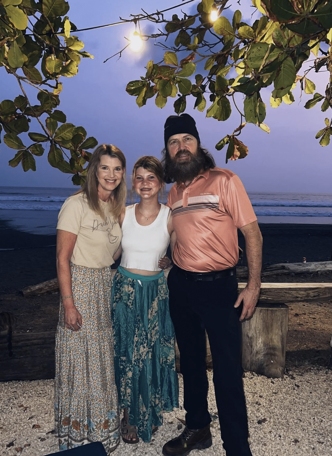 Jase and Missy Robertson with their youngest daughter, Mia.