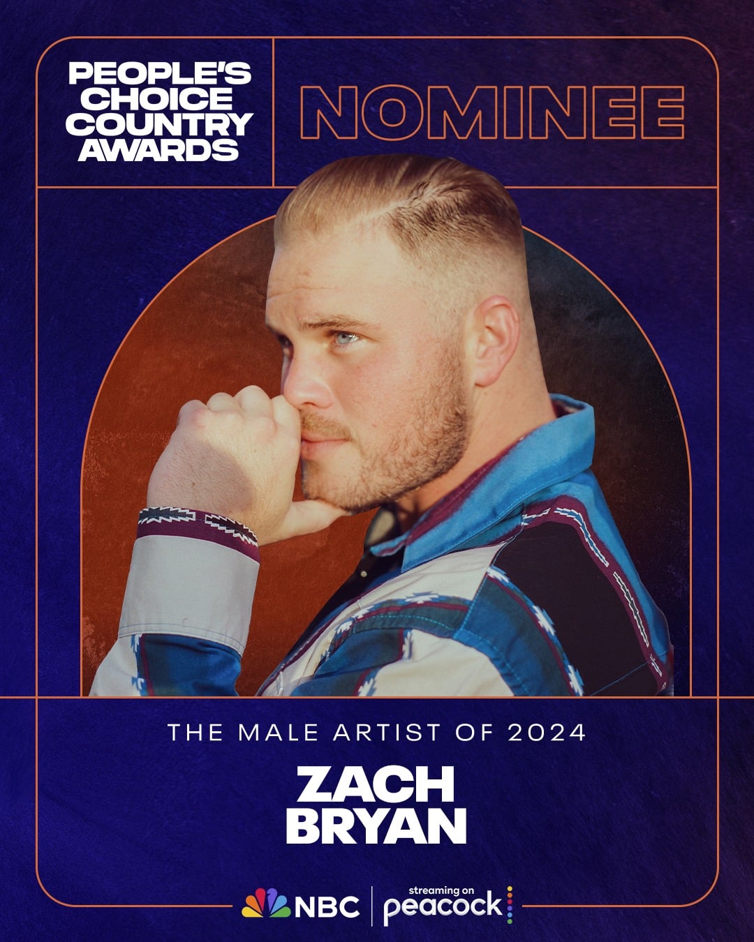 Zach Bryan was the most nominated artist at the 2024 People's Choice Country Awards and was up for Male Artist of 2024