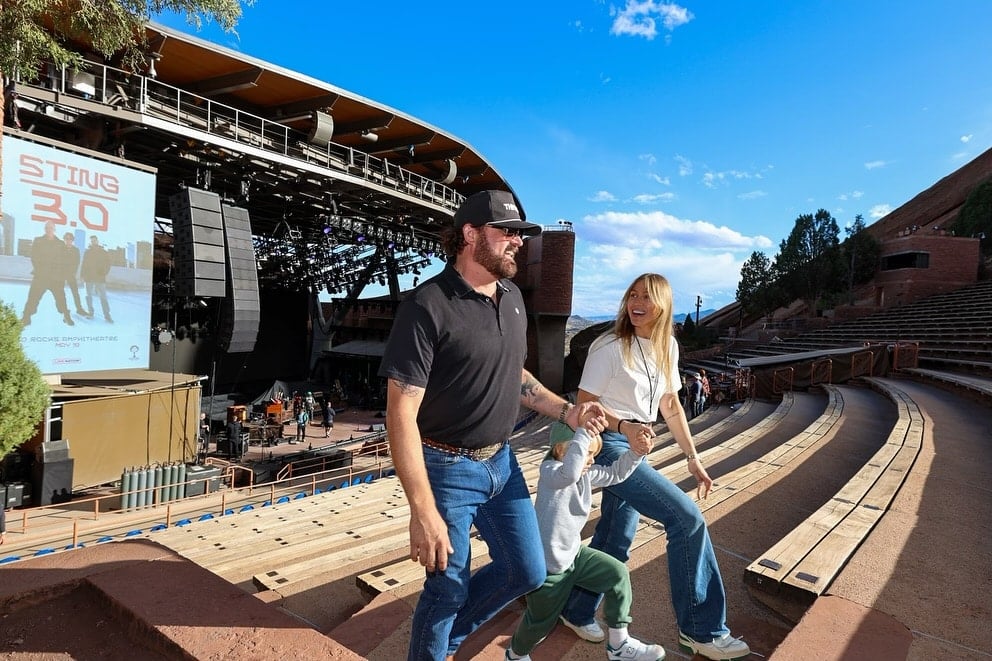 Randy Houser and family at Red Rocks