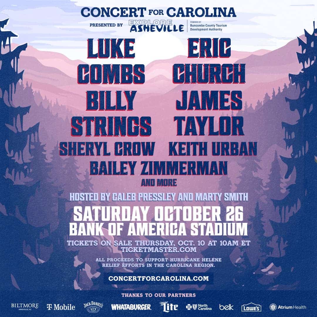 Luke Combs helped spearhead the "Concert for Carolina"