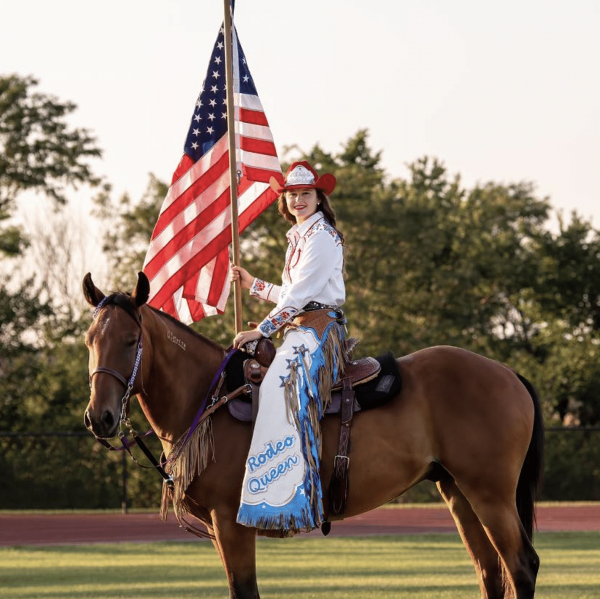 Rodeo queen Emma Brungardt 