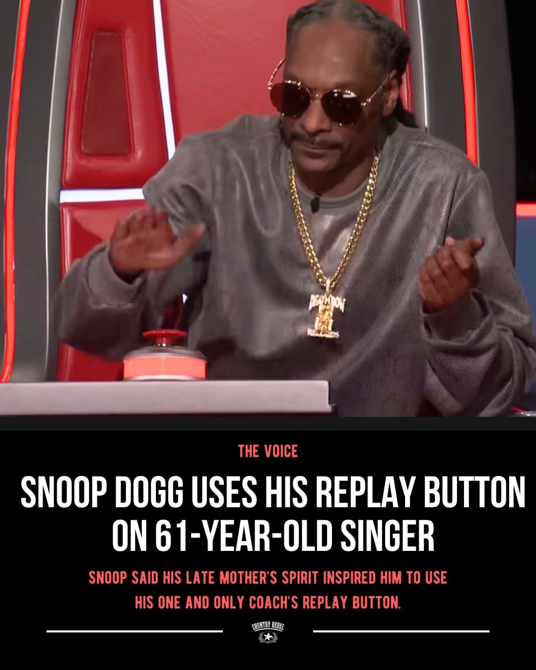 Snoop Dogg uses replay button on Gail Bliss