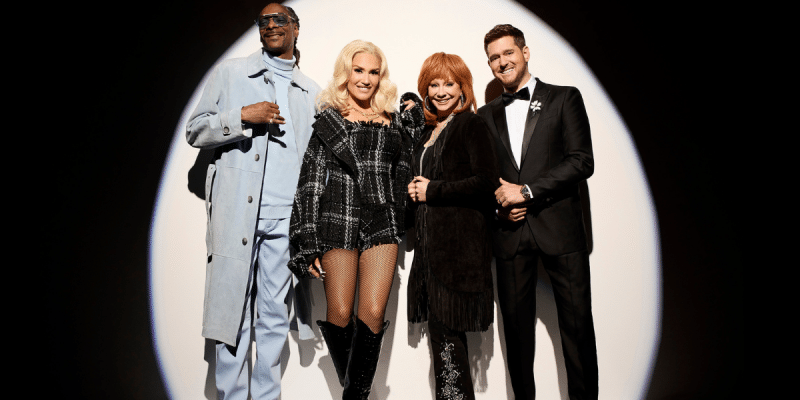 The Voice Reveals Playoff Advisors (Simone Biles, MGK so far) Reba McEntire & Gwen Stefani