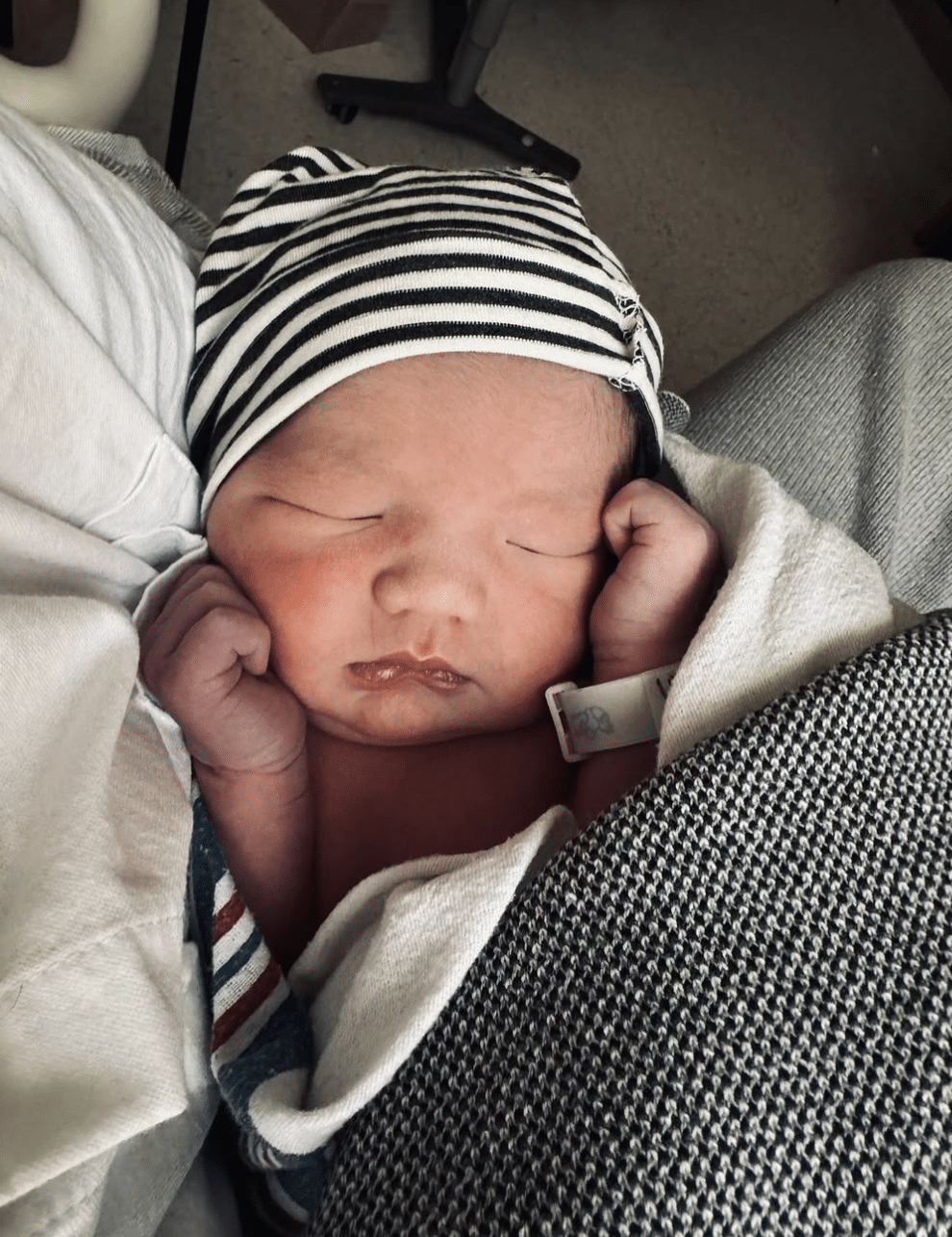 Rebecca Robertson and John Reed Loflin welcome their third child, Xander