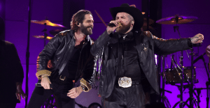 Thomas Rhett and Teddy Swims perform at 2024 CMA Awards