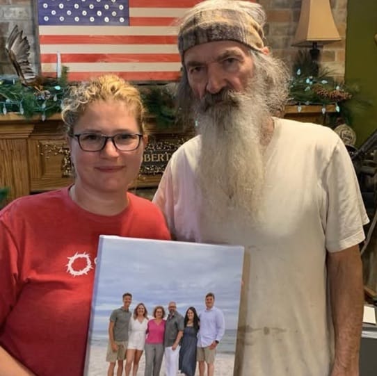 Phil Robertson and his daughter, Phyllis