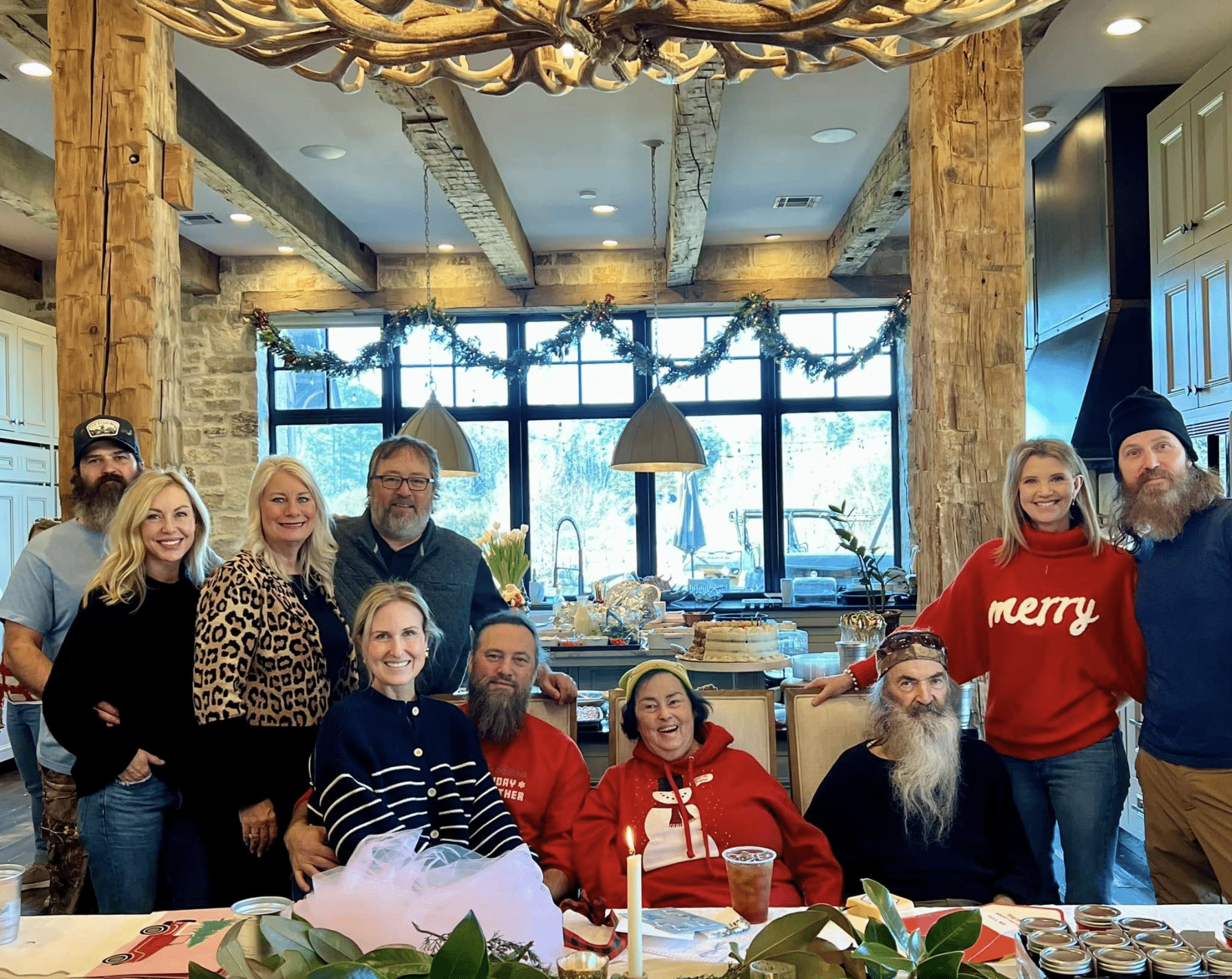 Phil and Kay Robertson are surrounded by family as they celebrate Kay's birthday.