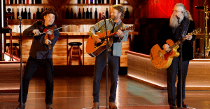 Jamey Johnson heads up a tribute to Charlie Daniels during the Opry 100 celebration.
