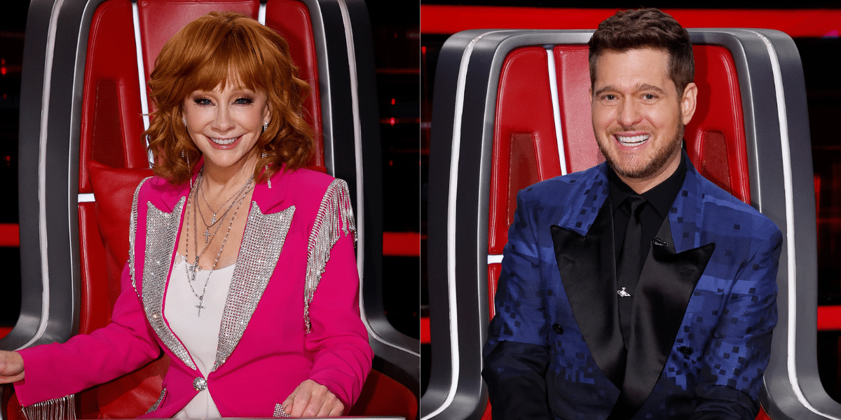 Reba McEntire Surprises "Voice" Coach Michael Bublé With Customized