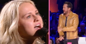 Breanna Nix sings a Kelly Clarkson song for the Idol "Showstoppers" round and gives Luke Bryan chills.