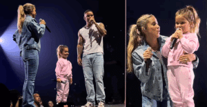 Kane and Katelyn Brown with their daughter, Kingsley