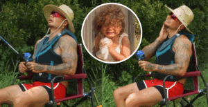 Kane Brown fishing with his daughter