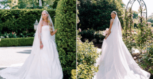 Paige Drummond on her wedding day.