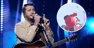 Luke Bryan hit in face at concert