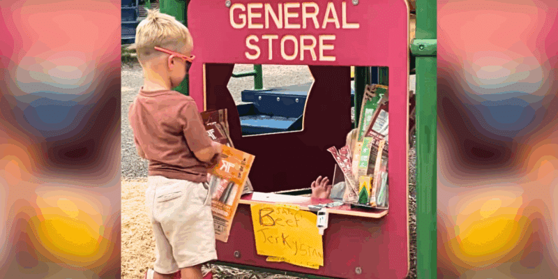 An entrepreneurial kid impresses on the playground, trading beef jerky for his classmate's lunch in a viral video.