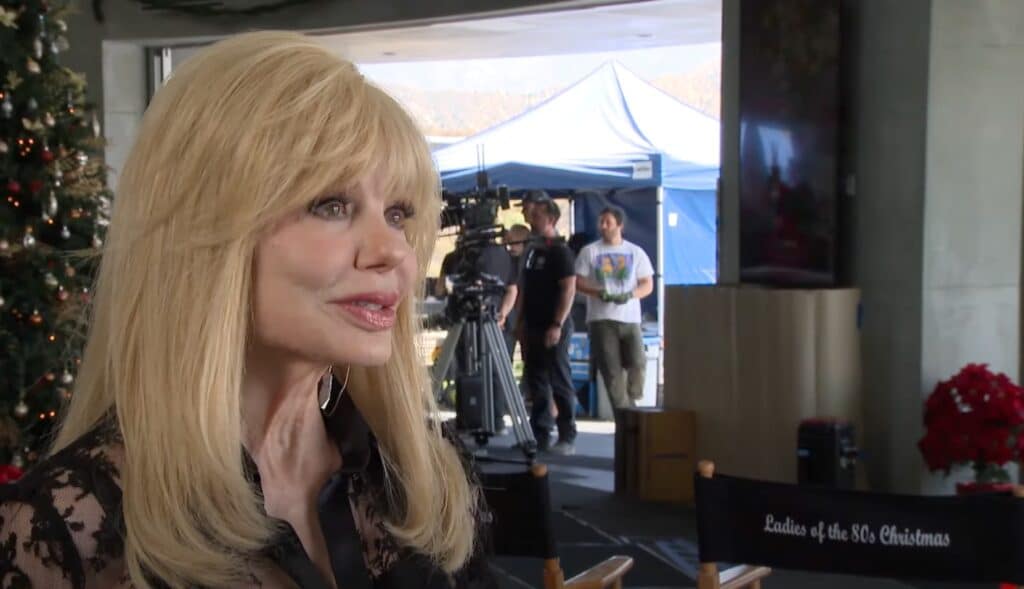 Loni Anderson speaks to Entertainment Tonight in 2023