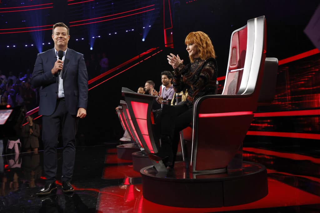 Carson Daly and Reba McEntire