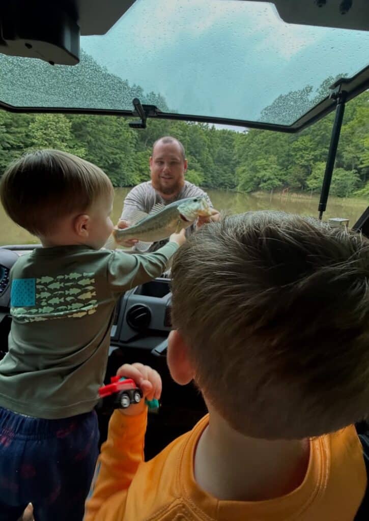 Luke Combs and his sons, Tex and Beau