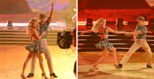 Robert Irwin and Whitney Carson danced the jive