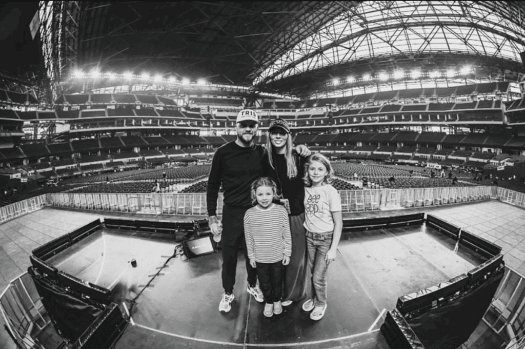 Cody Johnson and his family in Arlington, Texas