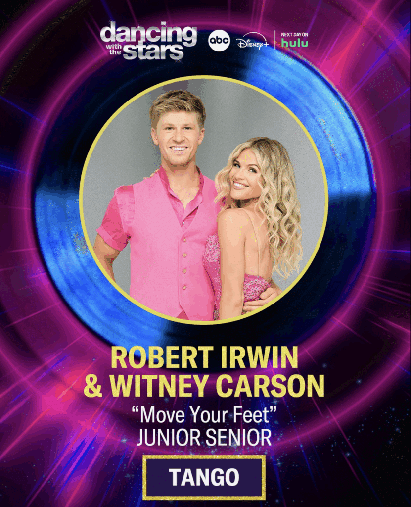 Robert Irwin and Whitney Carson dance the tango